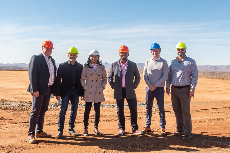 Bank Windhoek visits Ongos Valley construction site
