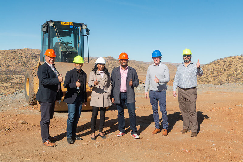 Bank Windhoek visits Ongos Valley construction site